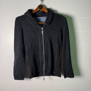BLUE WILLI'S Navy Cotton Full Zip Up Sweater Jacket M